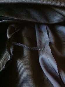 Rayon strips keep the lining free but prevent it from bunching.