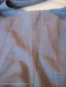 Slip Stitch chalk mark