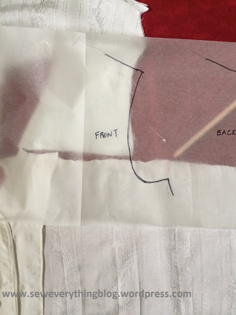 with armhole template